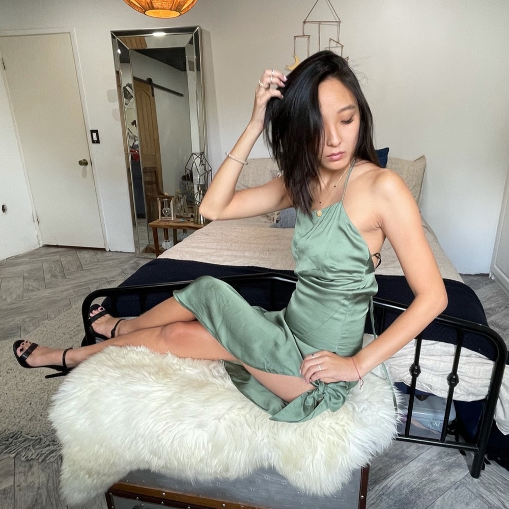 NWT Cult Gaia green dress